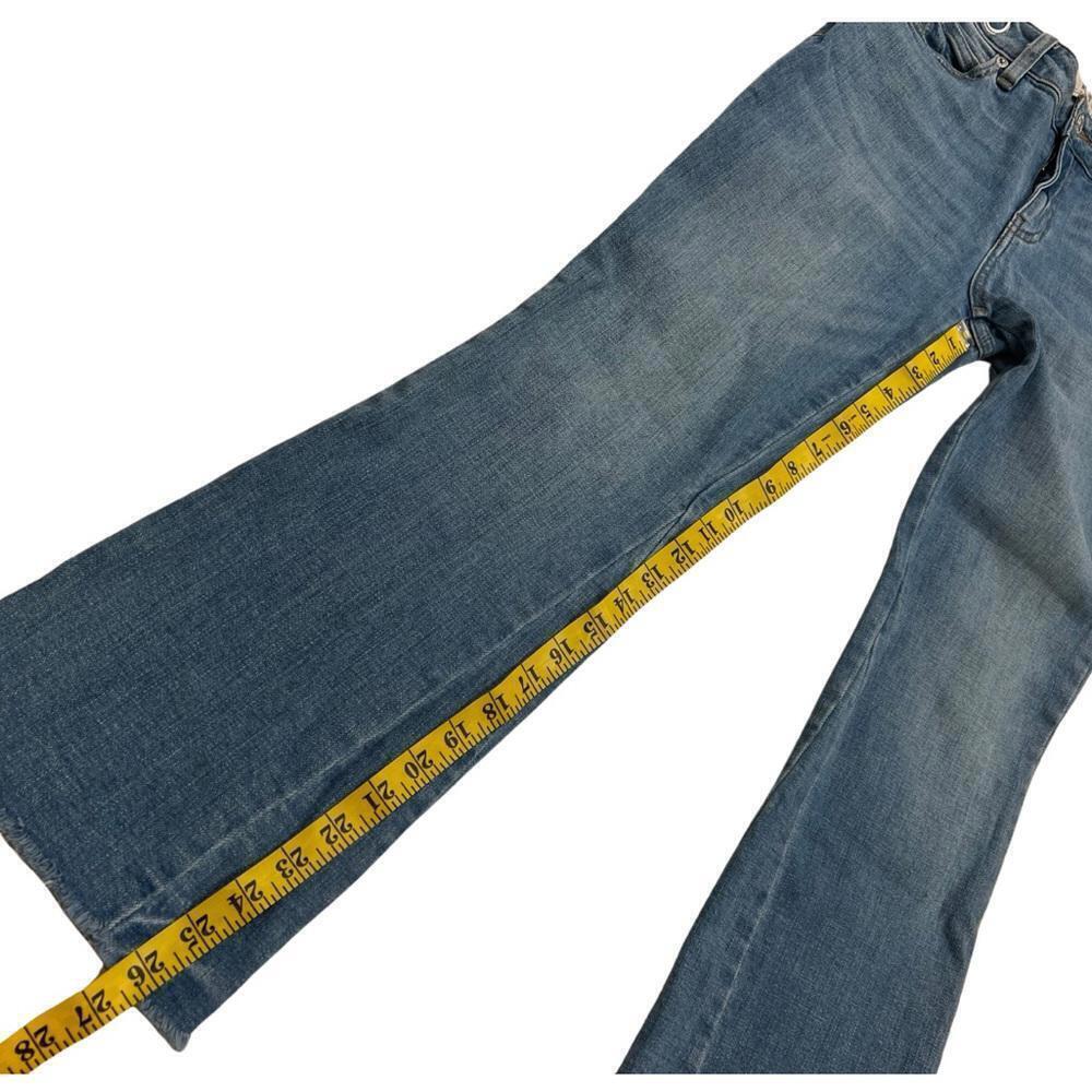 Free People Vintage Silver Rivet Jeans Ruff cut hem size 26 - Picture 5 of 11